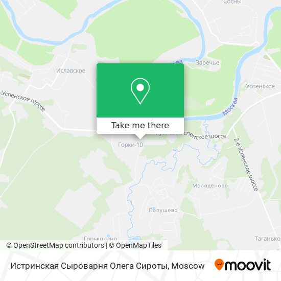 Истринская Сыроварня Олега Сироты map