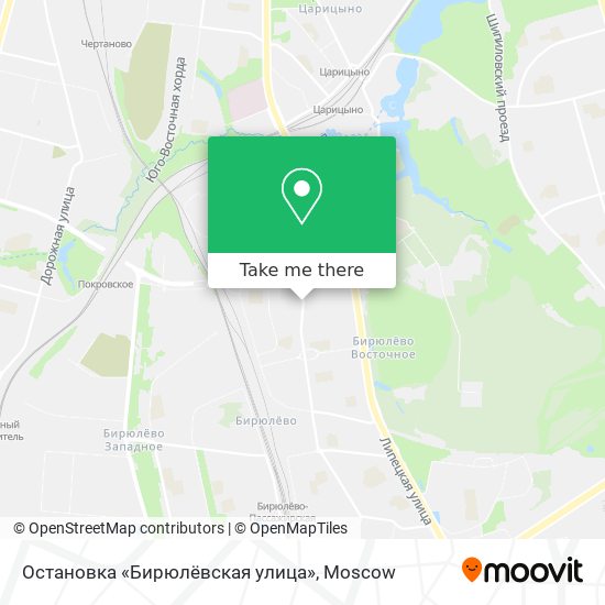 Остановка «Бирюлёвская улица» map