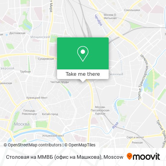 Столовая на ММВБ (офис на Машкова) map
