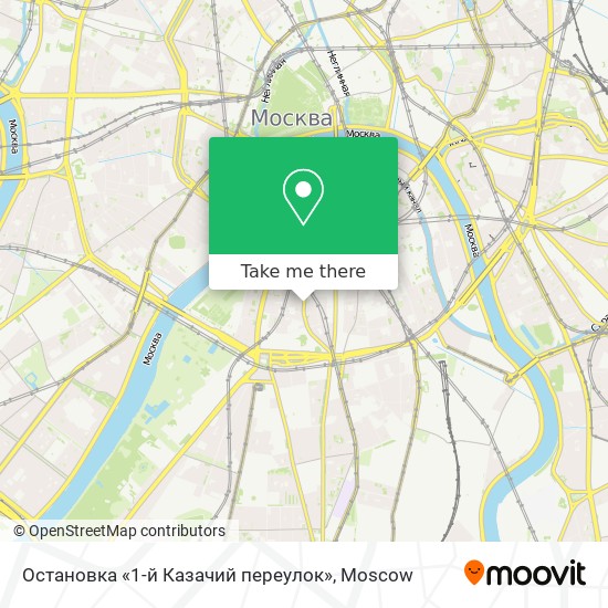 Остановка «1-й Казачий переулок» map