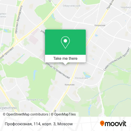 Профсоюзная, 114, корп. 3 map