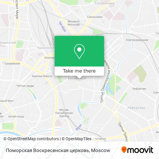 Поморская Воскресенская церковь map