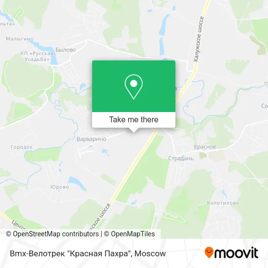 Bmx-Велотрек "Красная Пахра" map