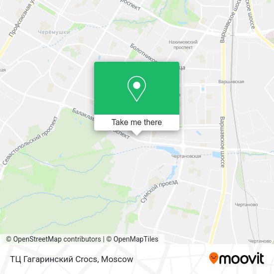 ТЦ Гагаринский Crocs map