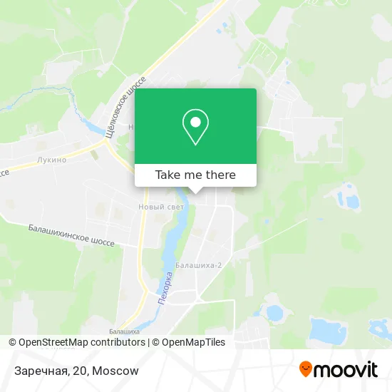 Заречная, 20 map