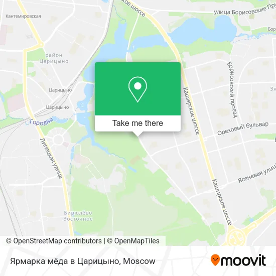 Ярмарка мёда в Царицыно map
