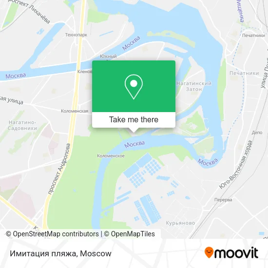 Имитация пляжа map