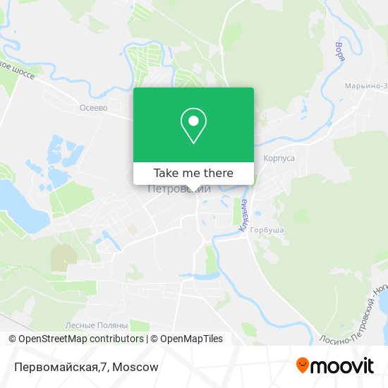 Первомайская,7 map