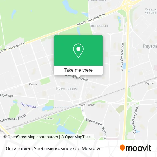 Остановка «Учебный комплекс» map