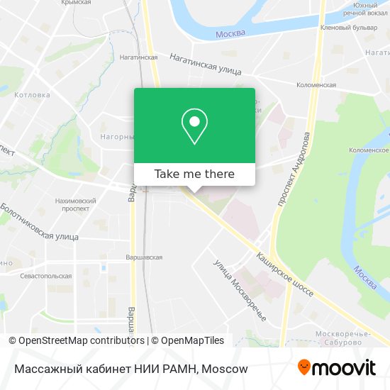 Массажный кабинет НИИ РАМН map