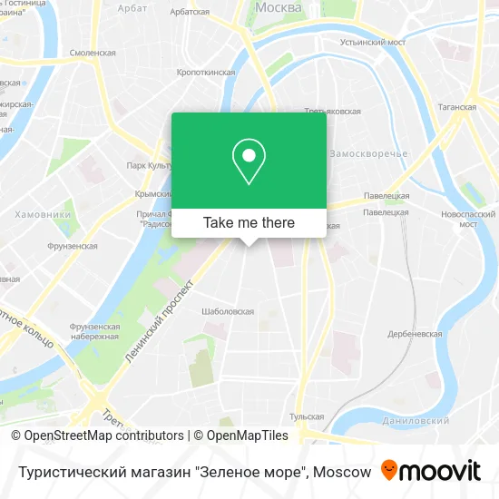 Туристический магазин "Зеленое море" map