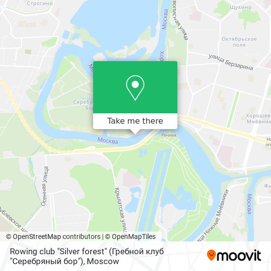 Rowing club "Silver forest" (Гребной клуб "Серебряный бор") map