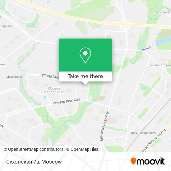 Сухонская 7а map