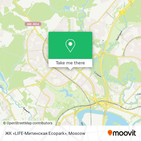 ЖК «LIFE-Митинская Ecopark» map