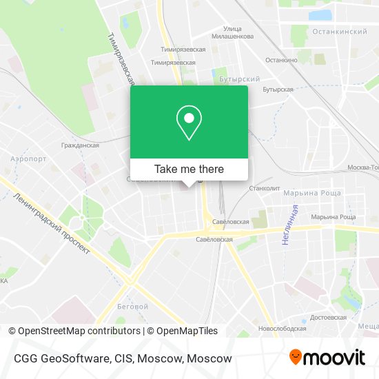 CGG GeoSoftware, CIS, Moscow map