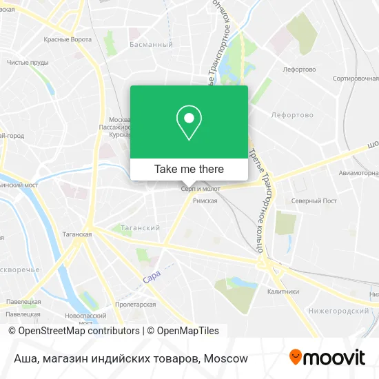 Аша, магазин индийских товаров map