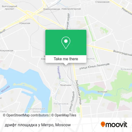 дрифт площадка у Метро map