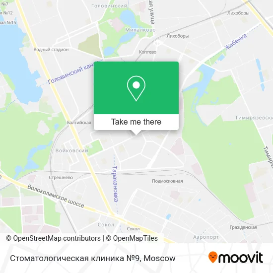 Стоматологическая клиника №9 map