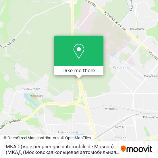 MKAD (Voie périphérique automobile de Moscou) (МКАД (Московская кольцевая автомобильная дорога)) map