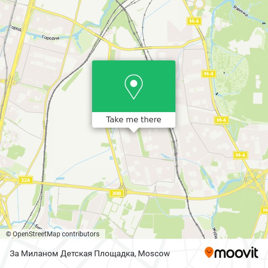 За Миланом Детская Площадка map