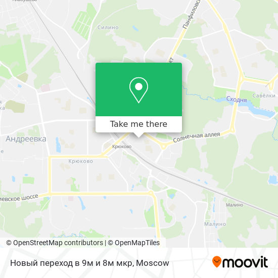 Новый переход в 9м и 8м мкр map