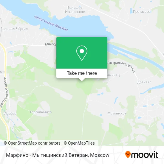 Марфино - Мытищинский Ветеран map