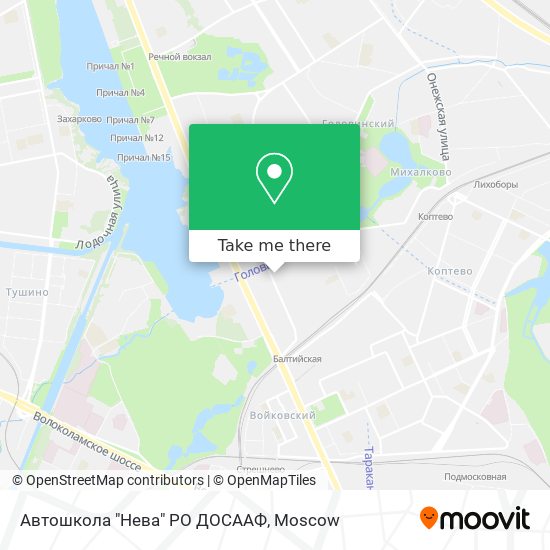 Автошкола "Нева" РО ДОСААФ map