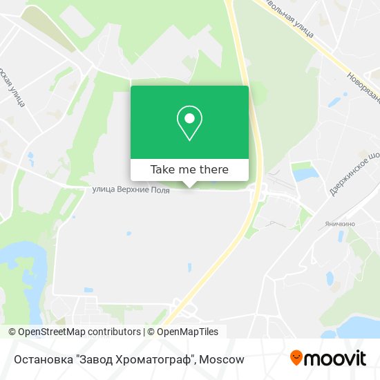 Остановка "Завод Хроматограф" map