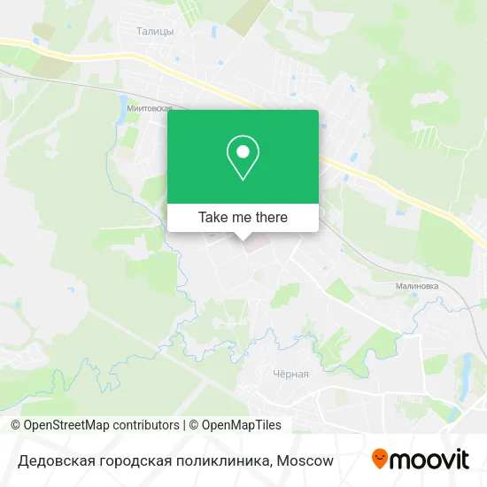 Дедовская городская поликлиника map