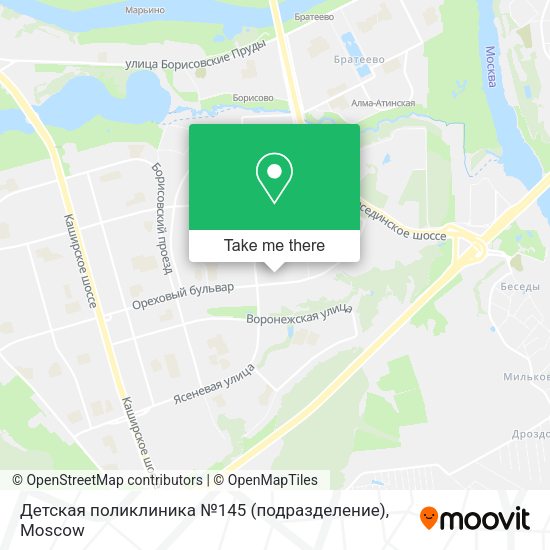 Детская поликлиника №145 (подразделение) map