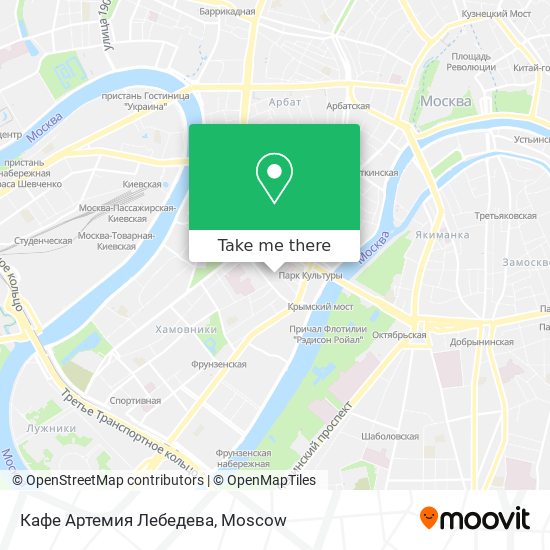 Кафе Артемия Лебедева map