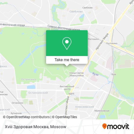 Xviii Здоровая Москва map