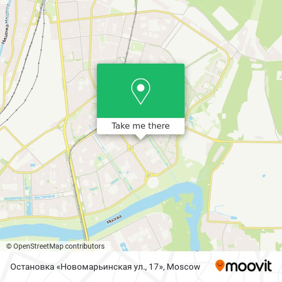 Остановка «Новомарьинская ул., 17» map