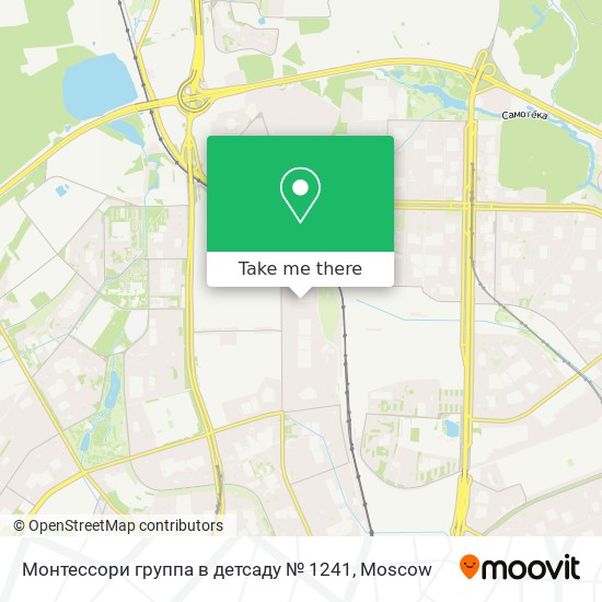 Монтессори группа в детсаду № 1241 map