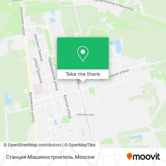 Станция Машиностроитель map