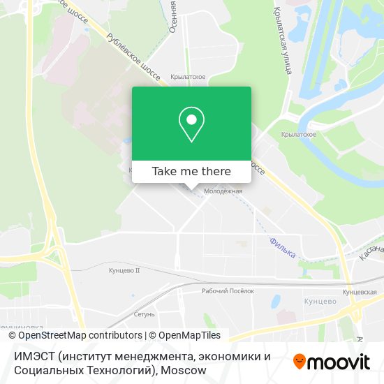 ИМЭСТ (институт менеджмента, экономики и Социальных Технологий) map