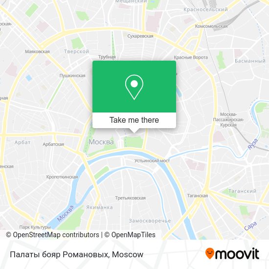 Палаты бояр Романовых map