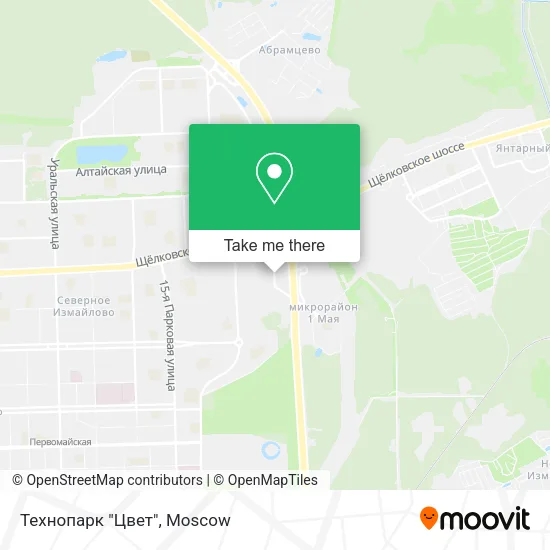 Технопарк "Цвет" map