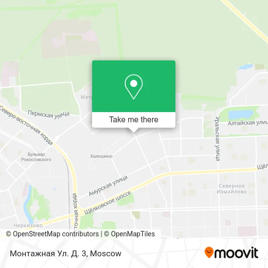 Монтажная Ул. Д. 3 map