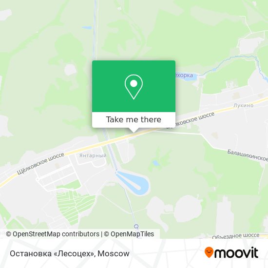 Остановка «Лесоцех» map