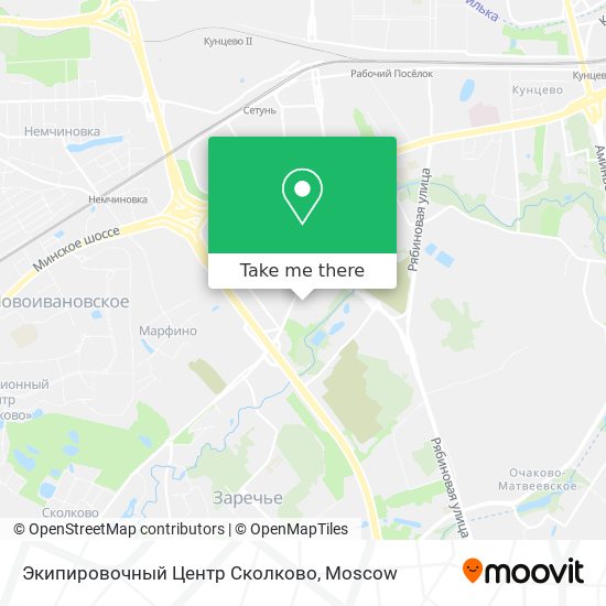 Экипировочный Центр Сколково map