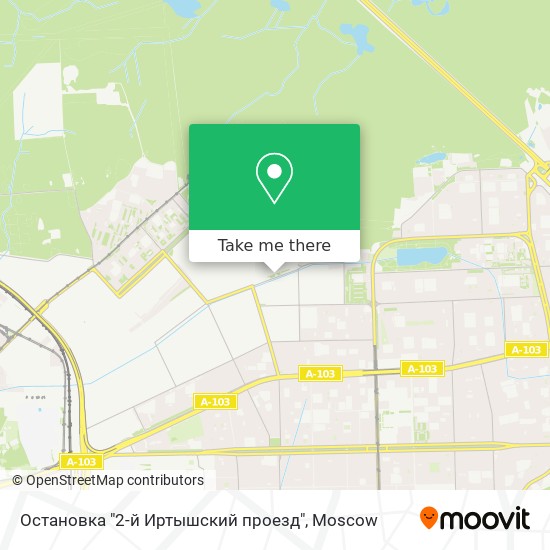 Остановка "2-й Иртышский проезд" map