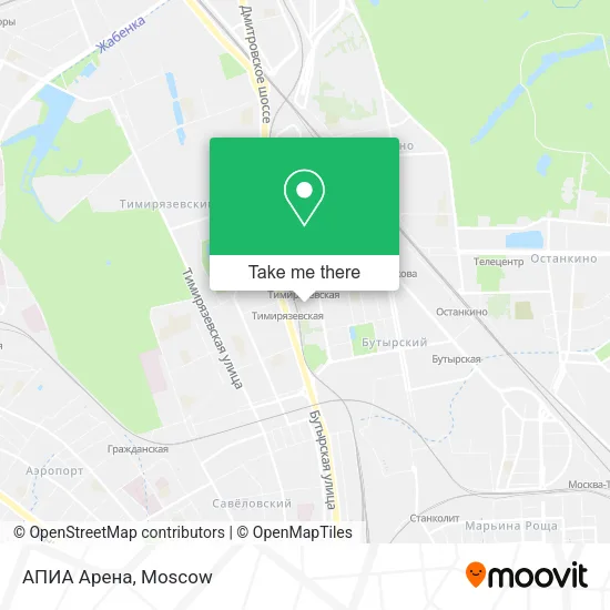 АПИА Арена map