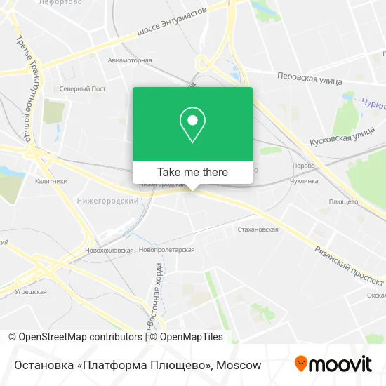 Остановка «Платформа Плющево» map