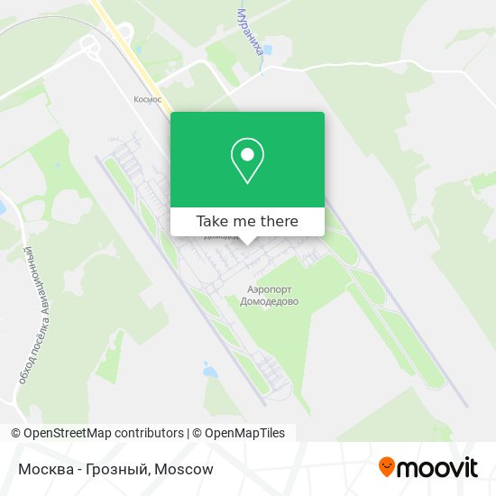 Москва - Грозный map