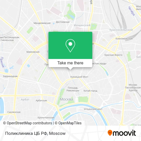 Поликлиника ЦБ РФ map