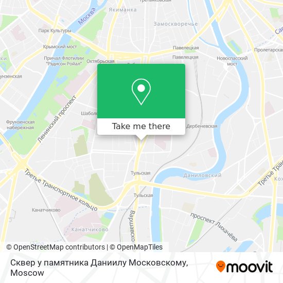 Сквер у памятника Даниилу Московскому map