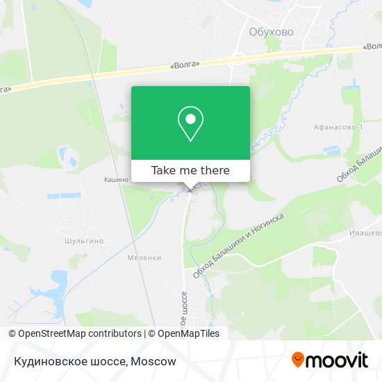 Кудиновское шоссе map