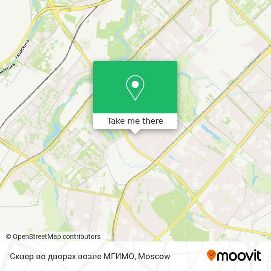 Сквер во дворах возле МГИМО map