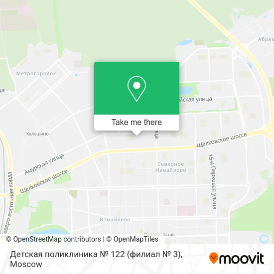 Детская поликлиника № 122 (филиал № 3) map